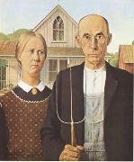 Grant Wood Anerican Gothic (mk09) Spain oil painting artist